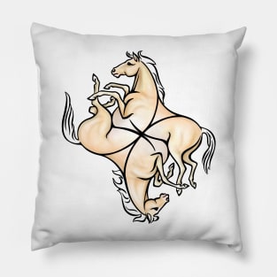 Interlaced Horses Pillow