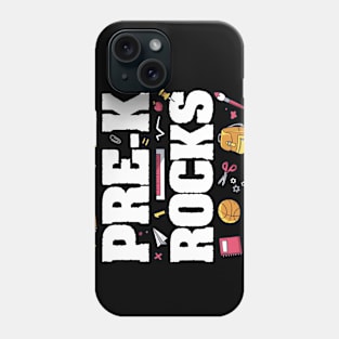 Pre-K Rocks Funny Kids Shirt Last Day of School Phone Case