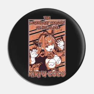 Kiryu Coco The Dragon Of Hololive Pin