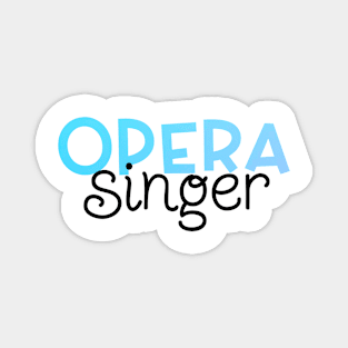 Opera Singer Blue Gradient Magnet