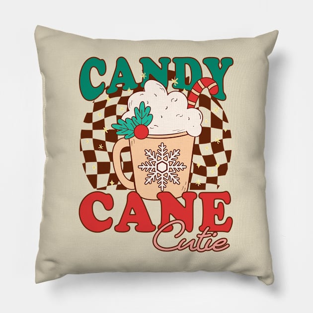 Candy Cane Cutie Pillow by MZeeDesigns