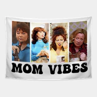 Vintage 90’s Mom Vibes Funny Mom Life Mother's Day Tapestry