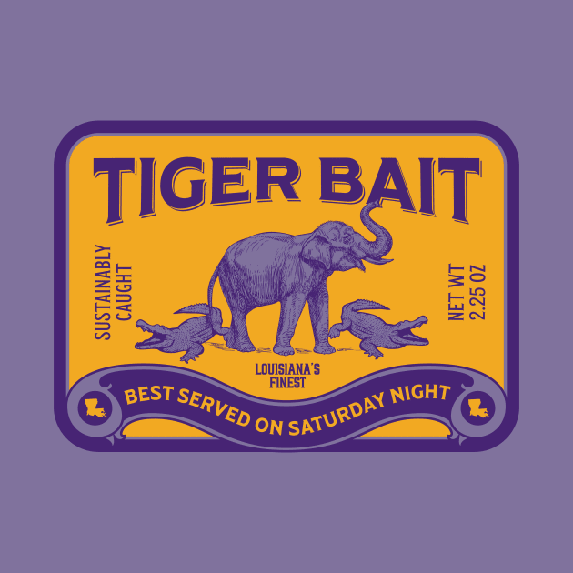 Vintage Bait Purple and Gold Sardine Tin by SLAG_Creative