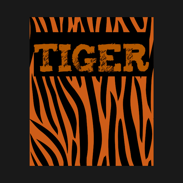 Tiger Print Halloween Costume T-Shirt by cutehuur