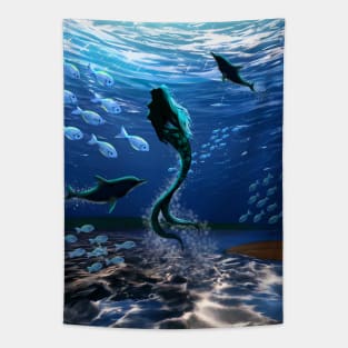 Mermaid Magical Ocean Spirit Tapestry