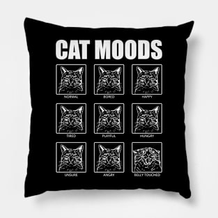 Funny Belly touched Cat Design for Kitten Owners Pillow