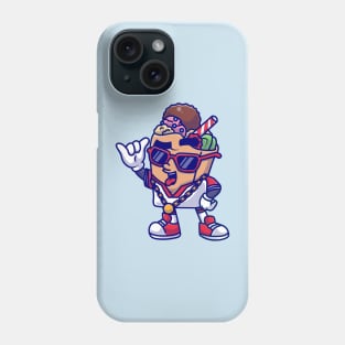 Cute Cool Ice Cream Waffle Cartoon Phone Case