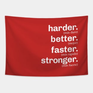 Harder Better Faster Stronger Tapestry