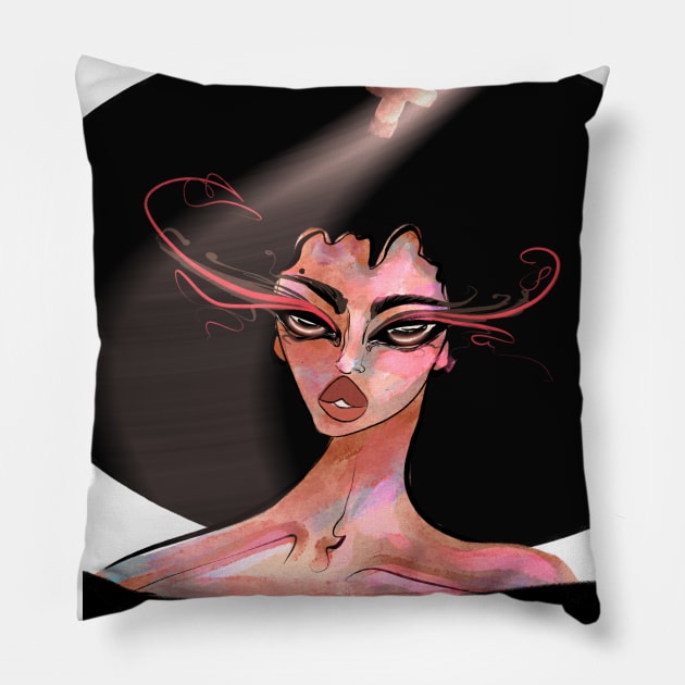 Fashion queen Pillow by valentyna mohylei