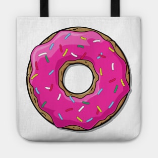 Pink Donut, Doughnut, Icing, Sprinkles, Frosting Tote