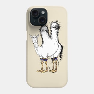 A Cute Camel with Silly Old Man Socks Phone Case