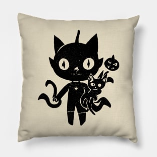 Vintage Devil mascot Pillow