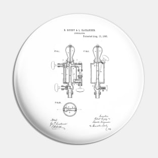 Lubricator woodworking Vintage Retro Patent Hand Drawing Funny Novelty Gift Pin