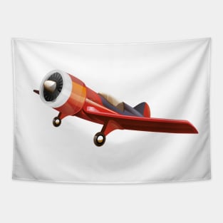 Red Stunt Plane Tapestry