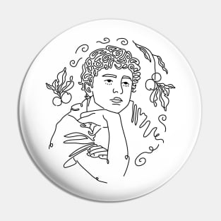 Timothee Chalamet Call me by your name peaches lineart Pin