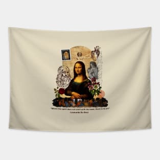 Da Vinci Collage - Monalisa - Art Tapestry