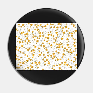 Yellow flower pattern Pin