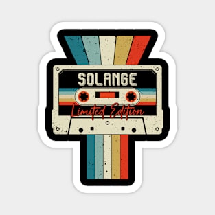 Graphic Solange Proud Name Cassette Tape Vintage Birthday Gifts Magnet