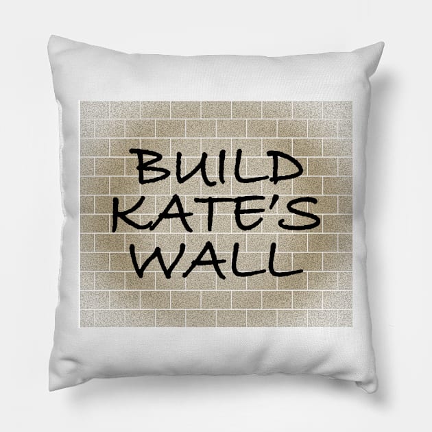 Kate's Wall Pillow by Politics and Puppies