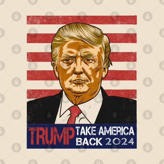 Donald Trump 2024 Take America Back by ArtfulDesign