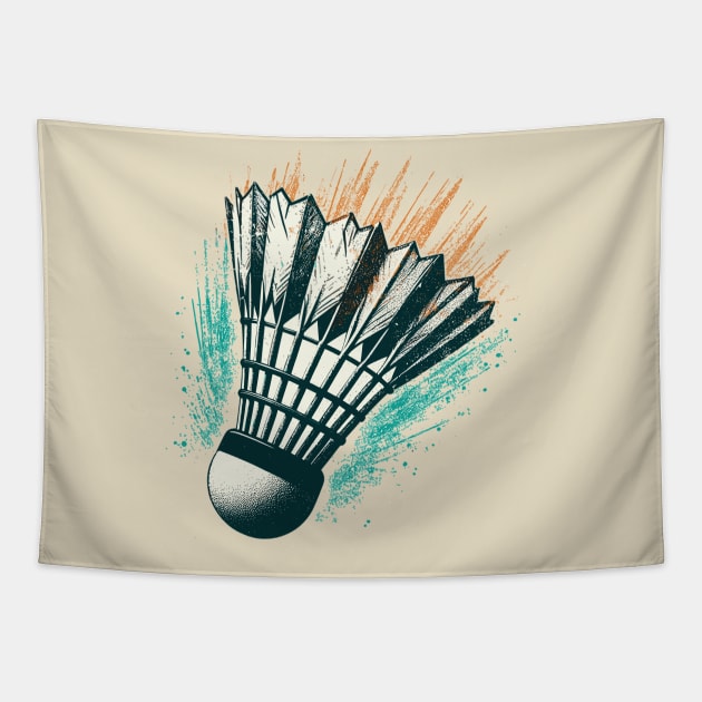 Badminton Ball Tapestry by Vehicles-Art