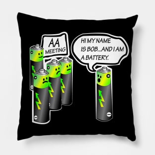 AA BATTERY FUNNY Pillow