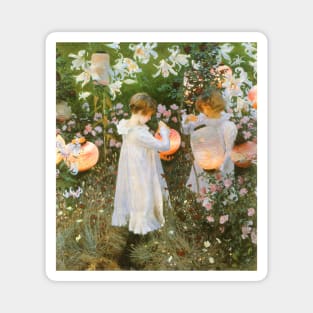 Carnation, Lily, Lily, Rose by John Singer Sargent Magnet