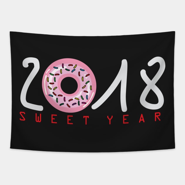 2018 is Sweet Year Tapestry by AVEandLIA