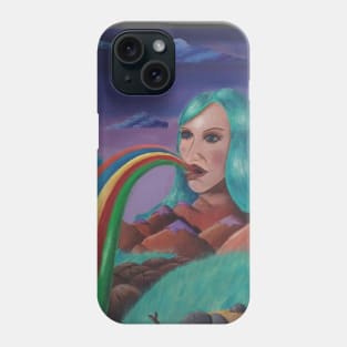 Rainbow Out of Woman's Mouth Phone Case