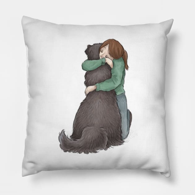 Big Dog Big Love Pillow by Elspeth Rose Design