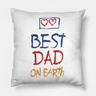 80S Best Dad On Earth Father'S Day Pillow