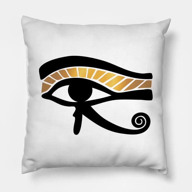 The Eye of Horus II Pillow by majoihart