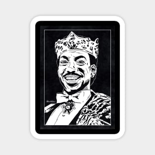 PRINCE AKEEM - Coming to America (Black and White) Magnet