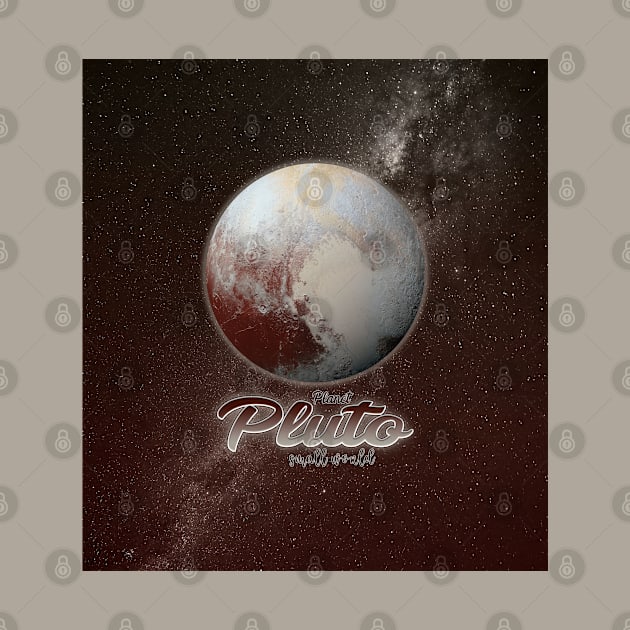 Dwarf Planet Pluto: The Small World V02 by Da Vinci Feather