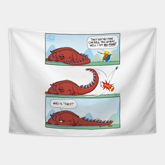 I am no man! Tapestry by Slack Wyrm