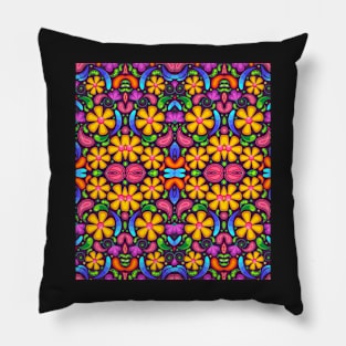 colourful flowers Pillow