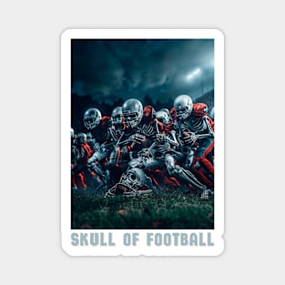 Skull of Football Magnet