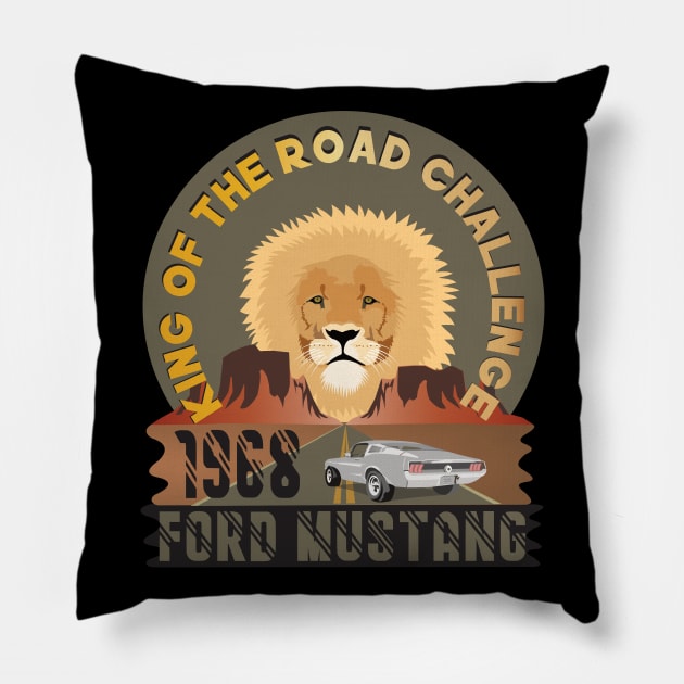 Ford mustang Pillow by mypointink