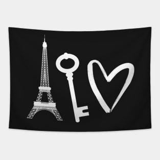 Paris holds the key to your heart Tapestry