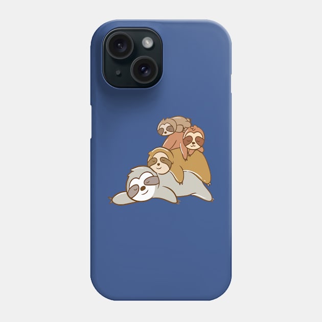 sloth stack pullover2 Phone Case by Hunters shop