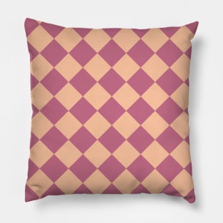 Pink Checkered Seamless Pattern 011#002 Pillow