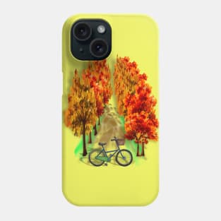 Bicycle on Autumn Phone Case