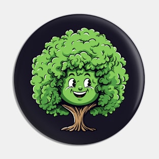 Afro Tree Pin