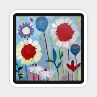 Playful Field of Flowers Nr. 3 Magnet