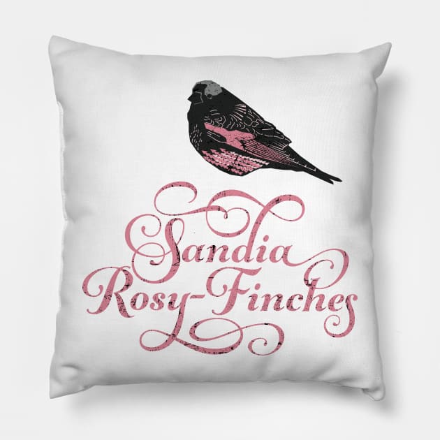 Rosy Finches Pillow by PRBY