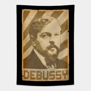 Claude Debussy Retro Propaganda Tapestry