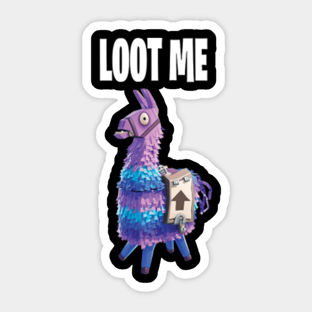 fortnite battle royale loot me llama kids shirt sticker - fortnite loot llama clipart