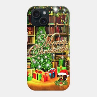 Christmas Greetings with a Cute Dachshund Puppy Phone Case