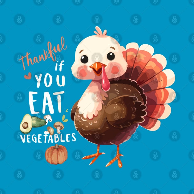 Funny Thanksgiving Turkey by BrisaArtPrints