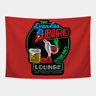 Drunken Bird Lounge Tapestry